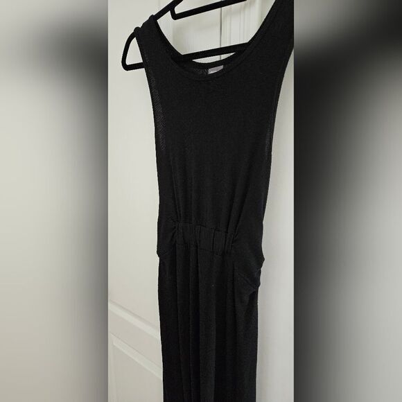 🎁Elegant Black  Knotted Dress In Back - Picture 2 of 5